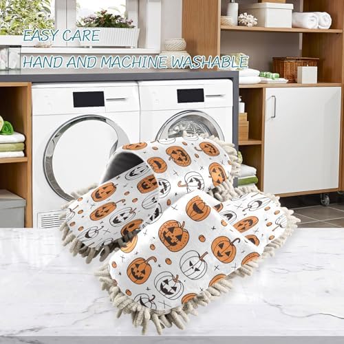 Zhirexin Halloween Pumpkin Cleaning Slippers 1