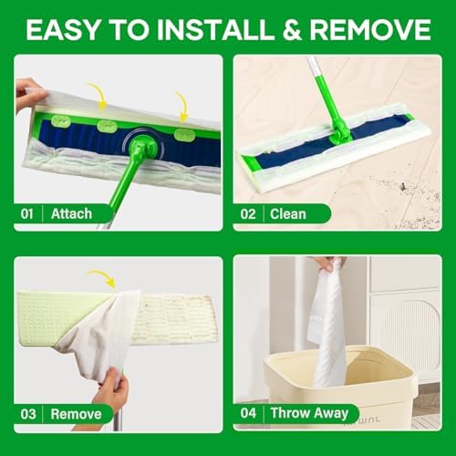 Liminfeit 80 Count Dry Sweeping Cloths for Swiffer XL
