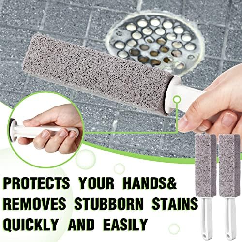 20 Pack Pumice Stones with Handle for Toilet and Bath