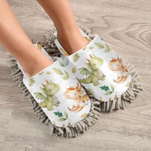 Zhirexin Water Dragon Cleaning Mop Slippers