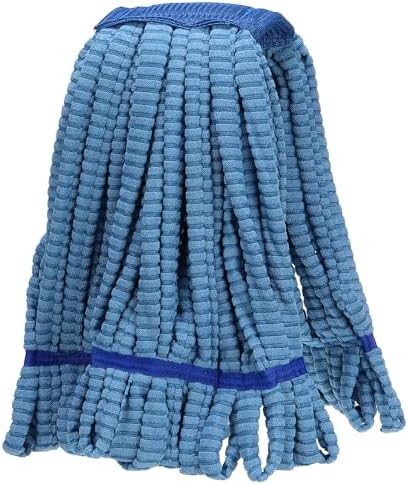MECCANIXITY Commercial Mop Head Replacement - 10 Oz 335 Inch Microfiber Blue