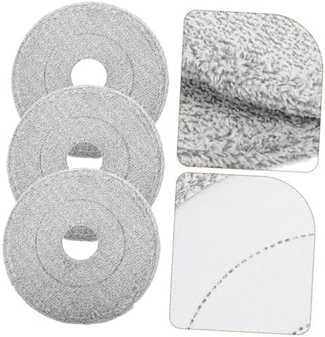 3pcs Reusable Cotton Mop Heads for Wet Dry Cleaning