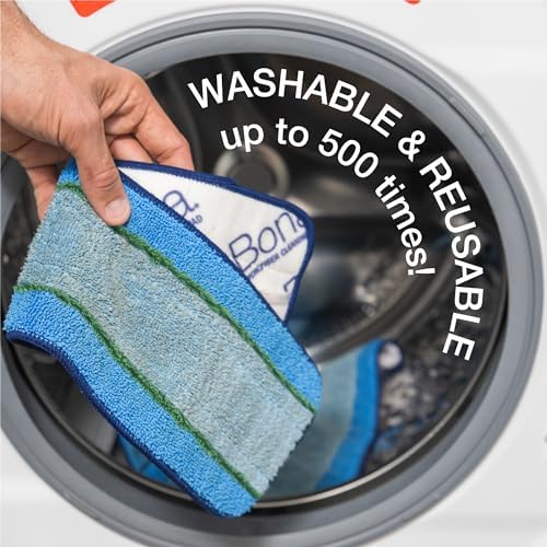 Bona Mop Microfiber Deep Cleaning Pad - 1-Pack - Dual Zone Design