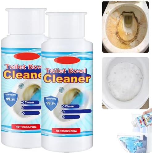 Omaky 2 Pcs Toilet Cleaner Foaming Bowl Squatting Pan Formula