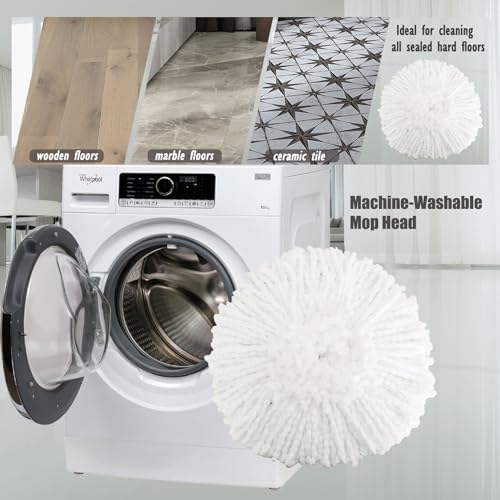 FAMEBIRD 3 Pack Microfiber Mop Refills Easy Cleaning Replacement Heads