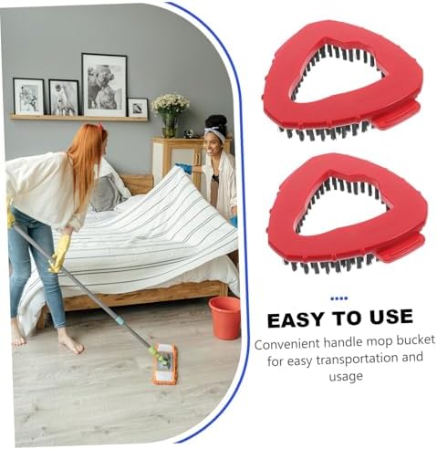 2pcs Stiff Bristle Replacement Scrub Brush for Triangular Mop