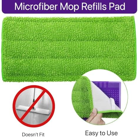 8 Pack Reusable Mop Pads for Swiffer Wet Jet Mops