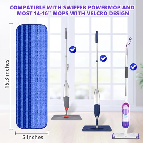 Reusable Mop Pads for Swiffer PowerMop 5 Pack