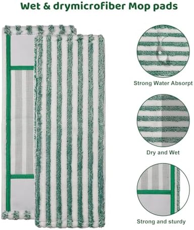4 Pack Mop Pads for Libman Microfiber Dust Mop