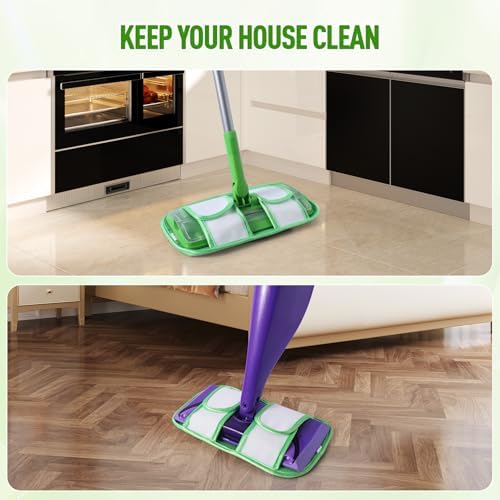 MABUBU 6 Pack Reusable Mop Pads for Swiffer WetJet and Sweeper Mops