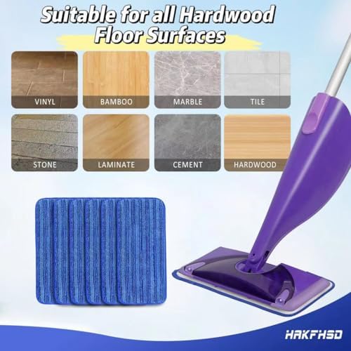 4 Pack Reusable Mop Pads for Swiffer Wet Jet
