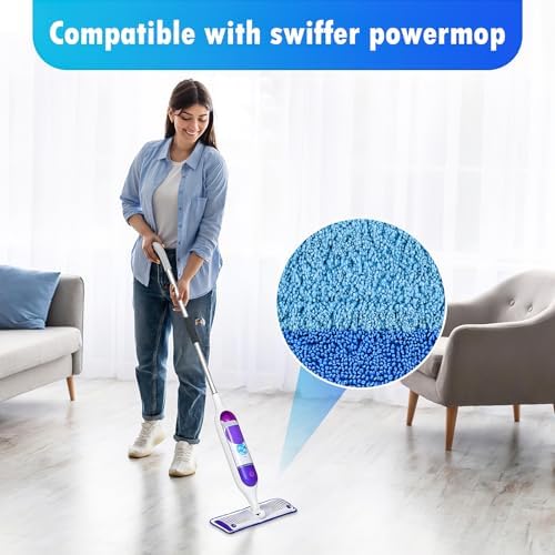 4 Pack Reusable Swiffer Power Mop Pad Refills