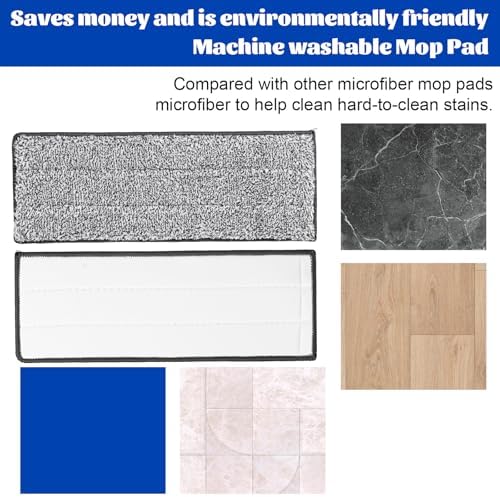 14 Pack 13 x 49 Microfiber Mop Pads - Reusable Washable