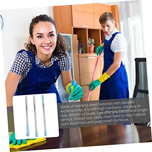 PACKOVE 1set Stainless Steel Mop Rod Replacement Retractable