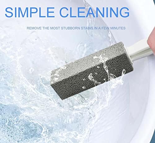 Eksjua 8 Pack Pumice Stone Toilet Cleaner with Handle 1