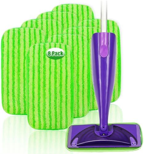 8 Pack Reusable Swiffer Wet Jet Mop Pads
