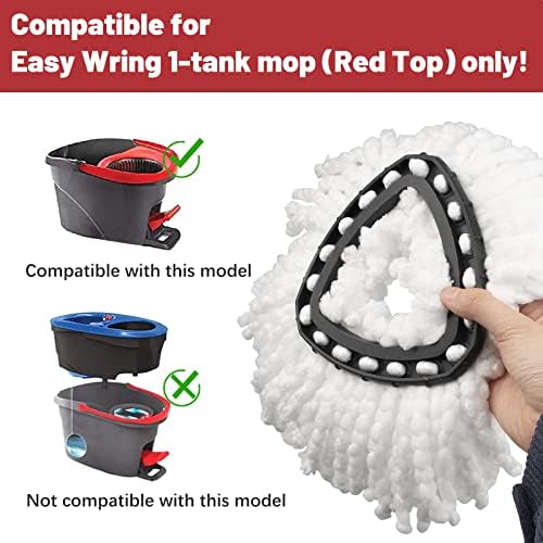 GRAREND Spin Mop Head Refill 1-Tank System 6 Pack