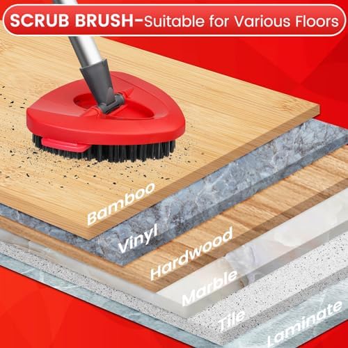 OZISI Scrub Brush Replacement Head for Oceda 1-Tank Spin Mop