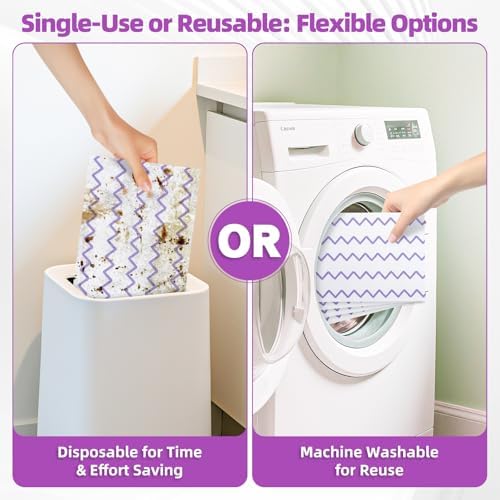 Nicemiya 24 Pack Microfiber Mop Pads for Swiffer Sweeper