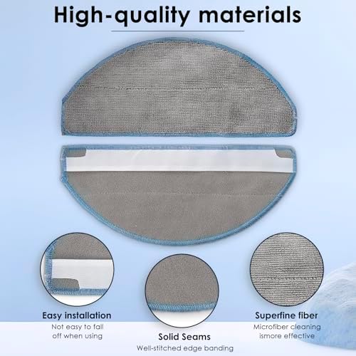8 Pack Roomba 104 Mop Pads Compatible with Y0140 Y0110 Q0520 105 Combo