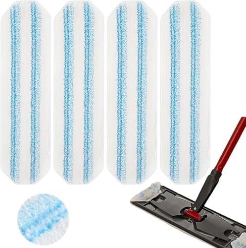 LAIZAA Mop Pads Replacements for O-Cedar H2prO Mop System 4 Pack