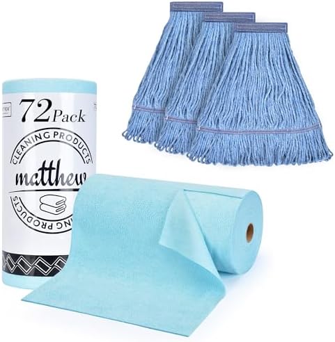 L Luke Supply Matthew Heavy Duty Mop Head 72-Pack Replacement
