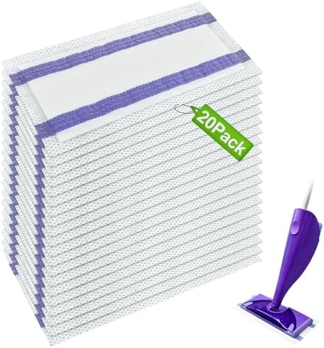Aiyiried Spray Mop Pad Refills for Swiffer Wet Jet 20 Count