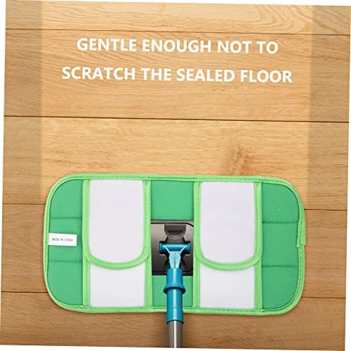 2pcs Reusable Fiber Mop Pads for Hardwood and Smooth Floors