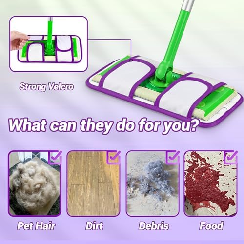 Reusable Mop Pads for Swiffer Sweeper Mops 3 Pack