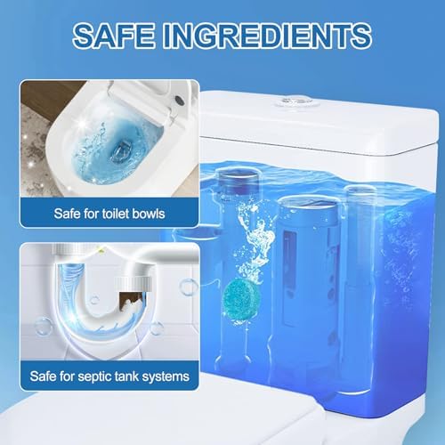 PUGAIQI Toilet Bowl Tablets 50 Count Blue Fresh Scent 1