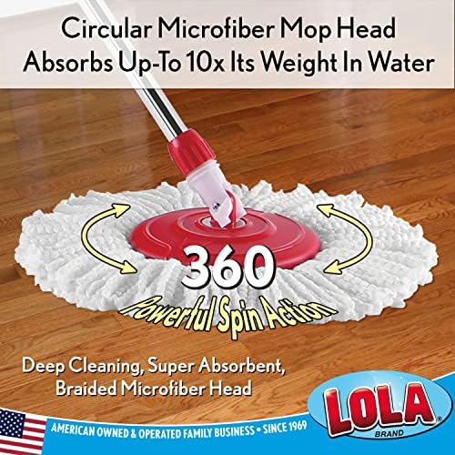 Lola Products Revolution Microfiber Spin Mop Refill