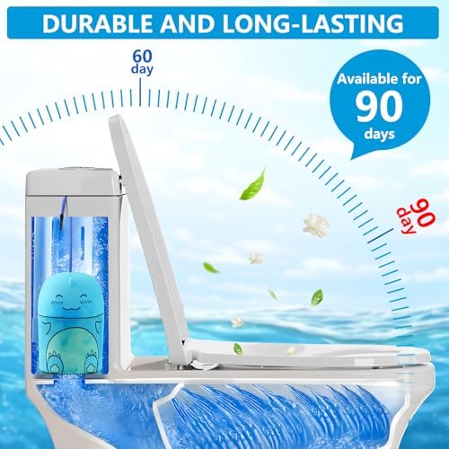 Rilafuvu Dinosaur Toilet Bowl Cleaner Bottle with Ocean Scent 1