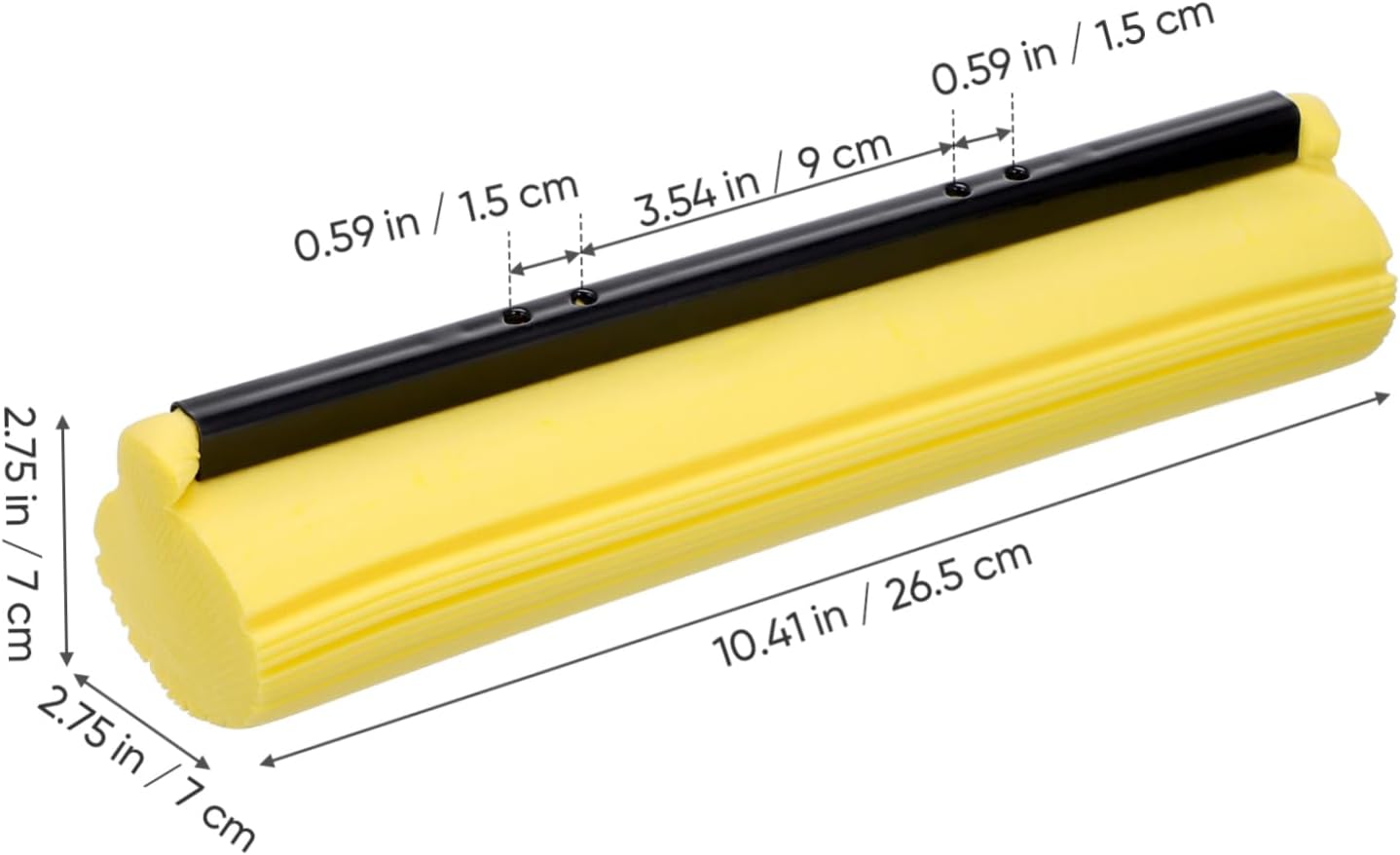 2pcs Packove Replacement Mop Heads for Floor Cleaning