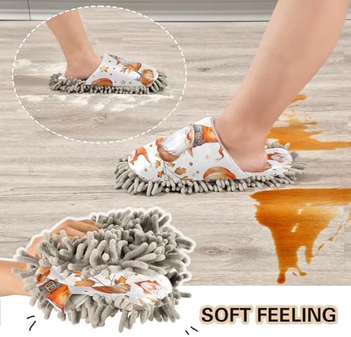 Zhirexin Thanksgiving Cleaning Mop Slippers