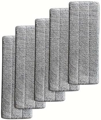 Vamarads 40cm Microfiber Mop Pad Replacement Kit 5pcs Gray