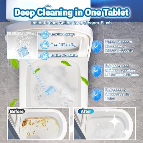 Nunemosk 18 Pack Toilet Bowl Cleaner Tablets 1