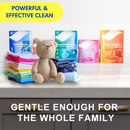 Soluble Care Sample Sheet Pack - Laundry Toilet Floor Hand Soap