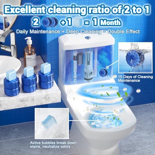 Nunemosk 18 Pack Toilet Bowl Cleaner Tablets 1