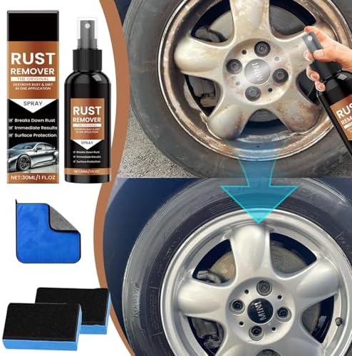 Heavy Duty Rust Remover Spray - 2 Pack for Cars and Metal