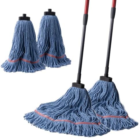 Matthew Heavy Duty Wet Mop with Screw Handle - 2 Sets