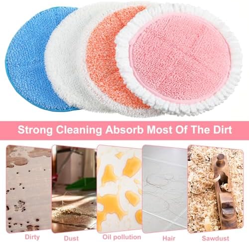 Irenare 20 Pack Electric Mop Pads 728 Inch Reusable