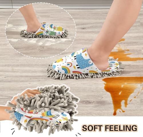 Zhirexin Mop Slippers with Microfiber Cushion