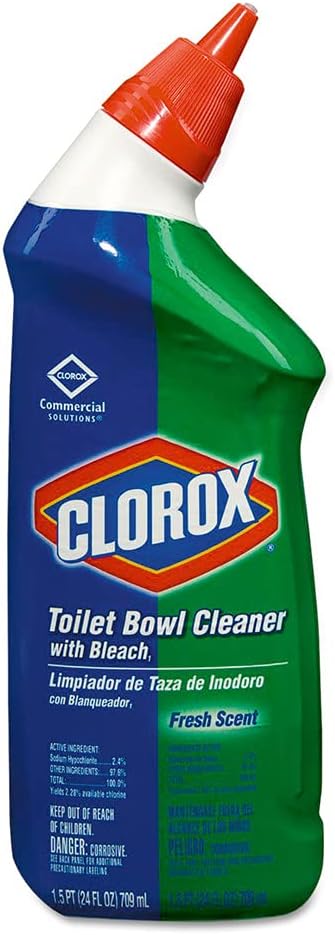 Clorox Toilet Bowl Cleaner with Bleach 24oz Bottle