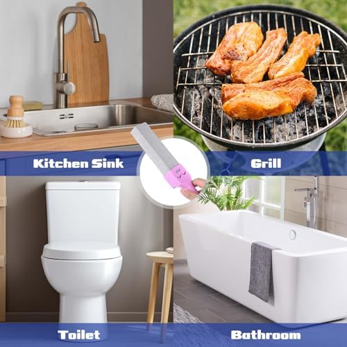 CONLI 60 Pack Pumice Stones with Handle for Toilet Cleaning