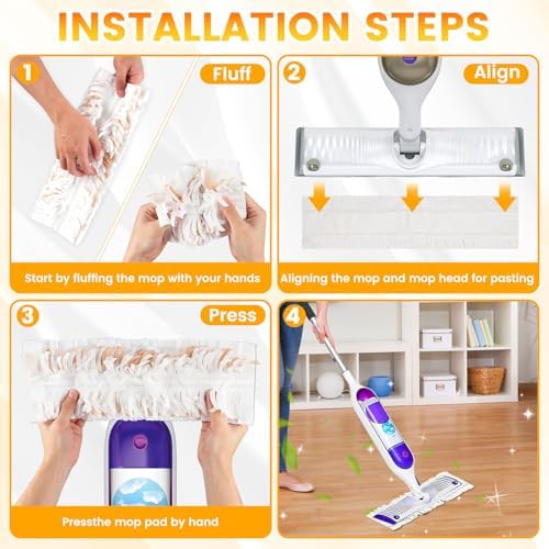 15 Count Swiffer PowerMop Refill Pads for Multi-Surface Cleaning