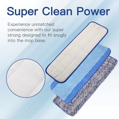 Fertilfy 6 Pack Mop Pads for Bona Mop Washable Reusable