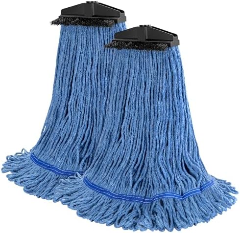ONESIMUS Heavy-Duty Mop Head Replacement 2 Pack Blue