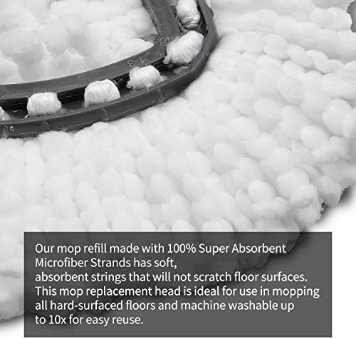 3 Pack DANGSHAN Mop Refills for Spin Mop