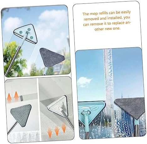 4 Sets Triangle Mop Pads Replacement Heads Minkissy