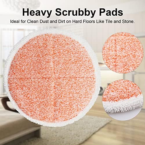 GreeSuit Electric Mop Pads 8 Pack 728in Round Replacement
